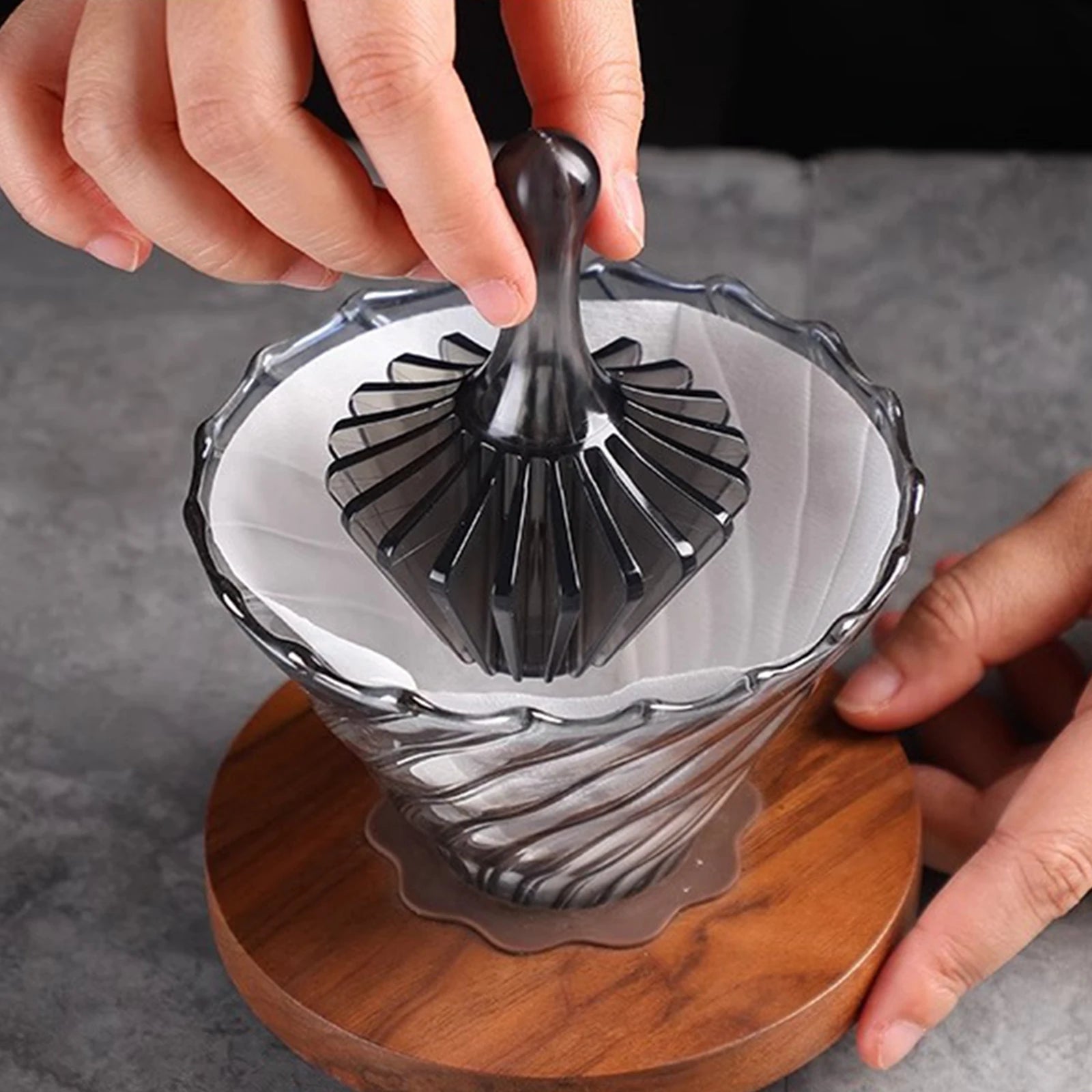 Coffee Filter Shape Retainer Professional Portable Lightweight Equipment Coffee Filter Cone Household Coffee Accessories