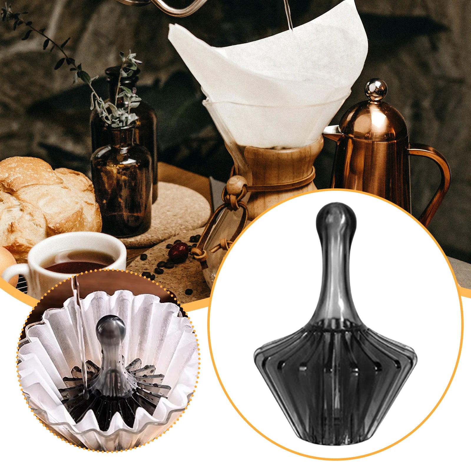 Coffee Filter Shape Retainer Professional Portable Lightweight Equipment Coffee Filter Cone Household Coffee Accessories