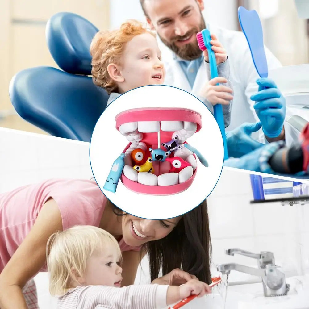 Dentist Toys for Preschool Educational Children Role Play Toys Teeth  Brushing Toys Cute Early Education Cartoon Tooth Brushin