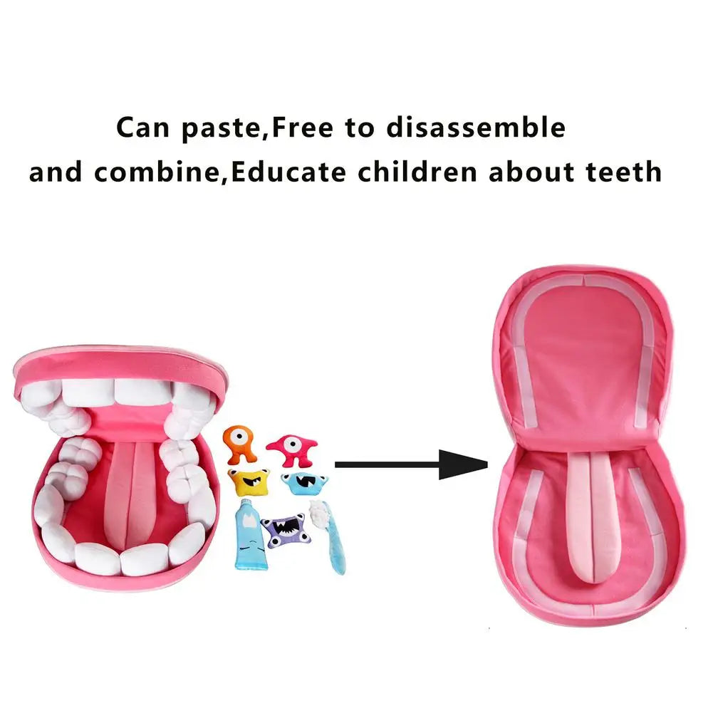 Dentist Toys for Preschool Educational Children Role Play Toys Teeth  Brushing Toys Cute Early Education Cartoon Tooth Brushin