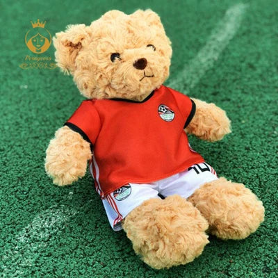 Plush Football Player Toys Plushie Teddy Bear Doll Souvenir For Children