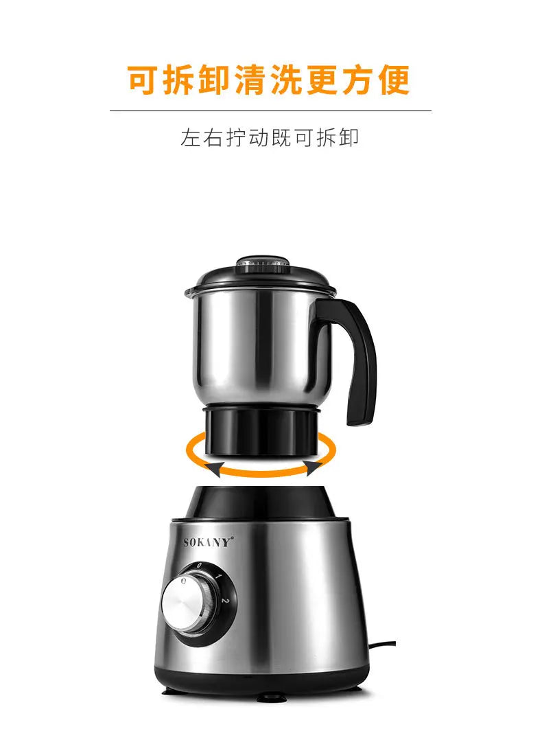 220V 500W Electric Coffee Grinder Electric Kitchen Cereals Nuts Bean Spices Grains Grinder Household Office Mixer Coffee Grinder