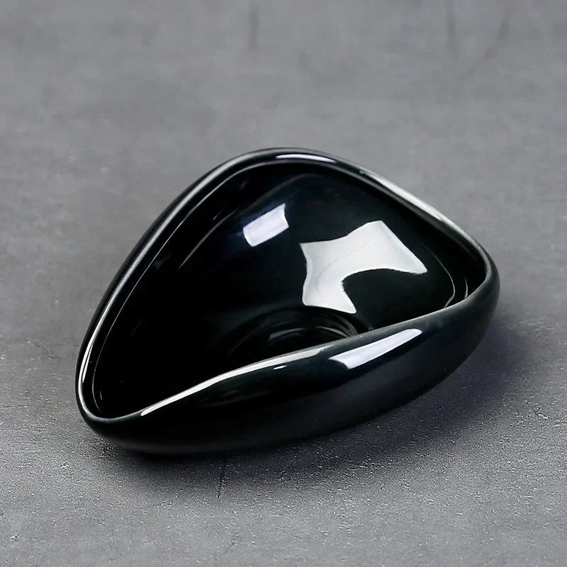 Coffee Bean Measuring Cup Ceramic Weighing Tray Coffee Powder Dosage Tray Suitable for Home Cafe Simple Coffee Tray Accessories