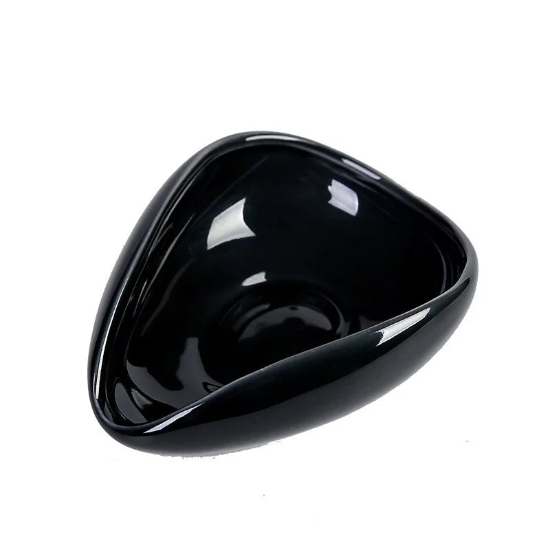 Coffee Bean Measuring Cup Ceramic Weighing Tray Coffee Powder Dosage Tray Suitable for Home Cafe Simple Coffee Tray Accessories