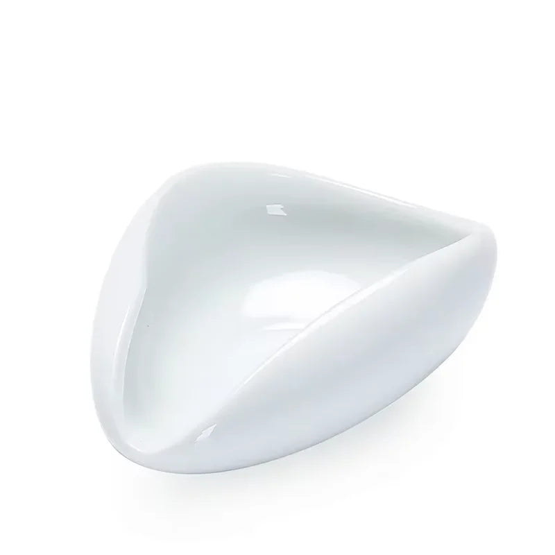 Coffee Bean Measuring Cup Ceramic Weighing Tray Coffee Powder Dosage Tray Suitable for Home Cafe Simple Coffee Tray Accessories