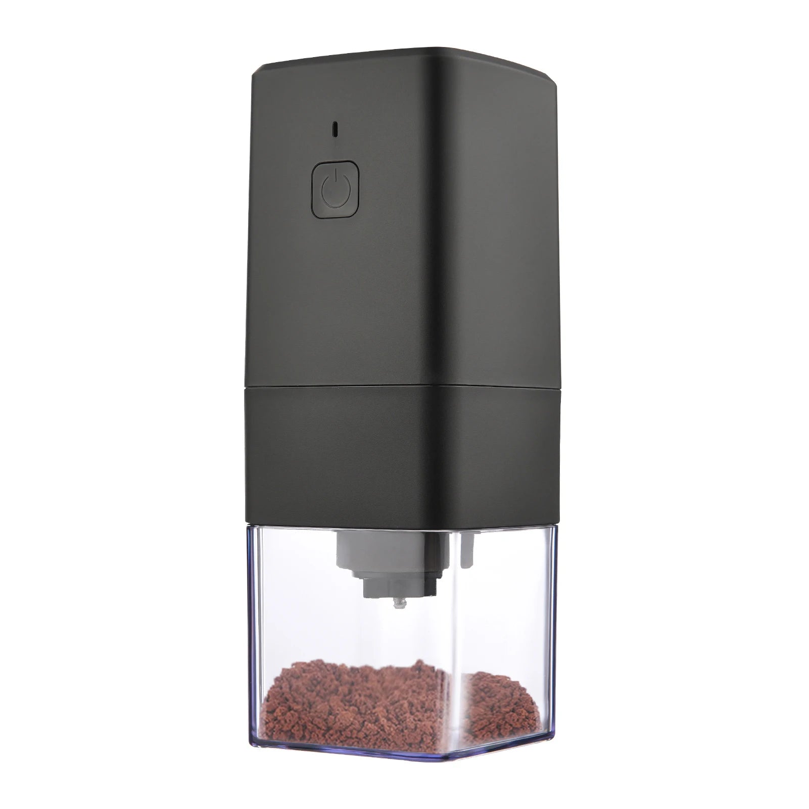 Portable Mini Electric Burr Coffee Grinder with Adjustable Coarse Fine Grinding Removable Chamber for Home Travel Office Coffee