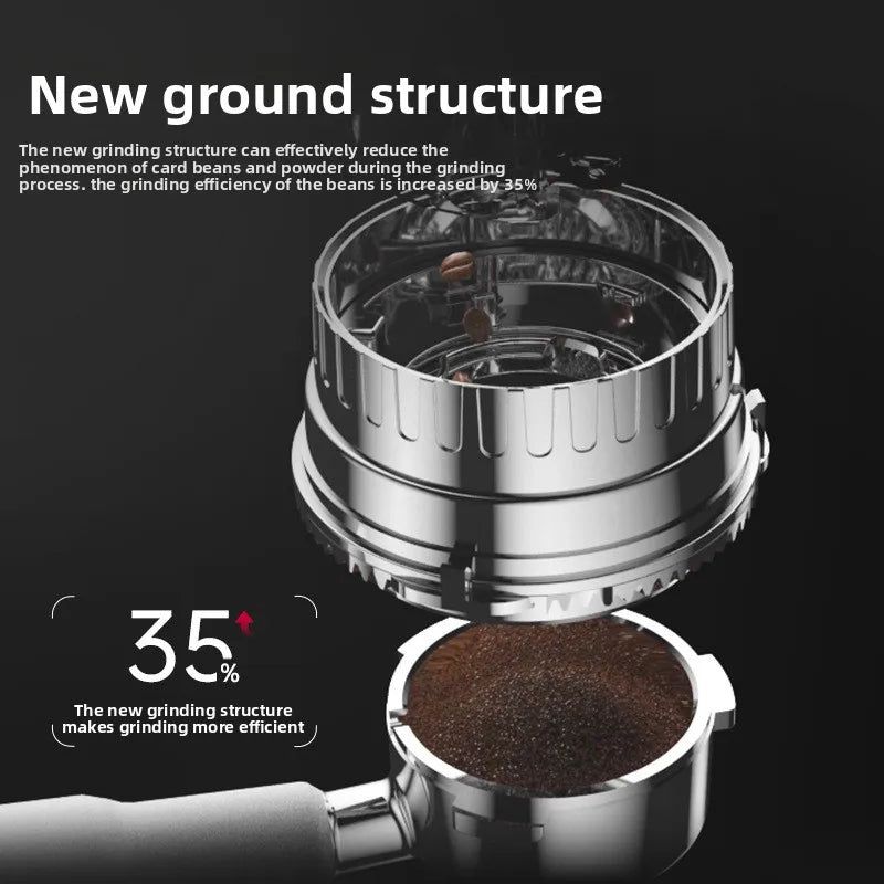 Electric coffee grinder+coffee machine integrated machine|Fully automatic freshly ground coffee beans|Fast grinding for breakfas