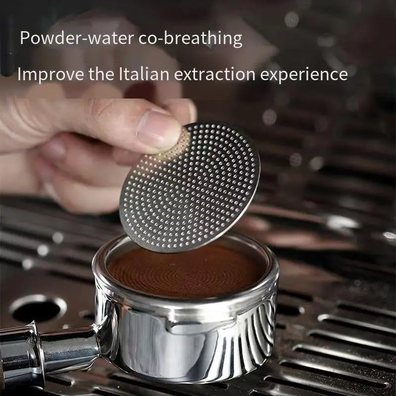 Coffee machine accessories: Italian water separator, 304 stainless steel mesh, secondary filter, uniform extraction