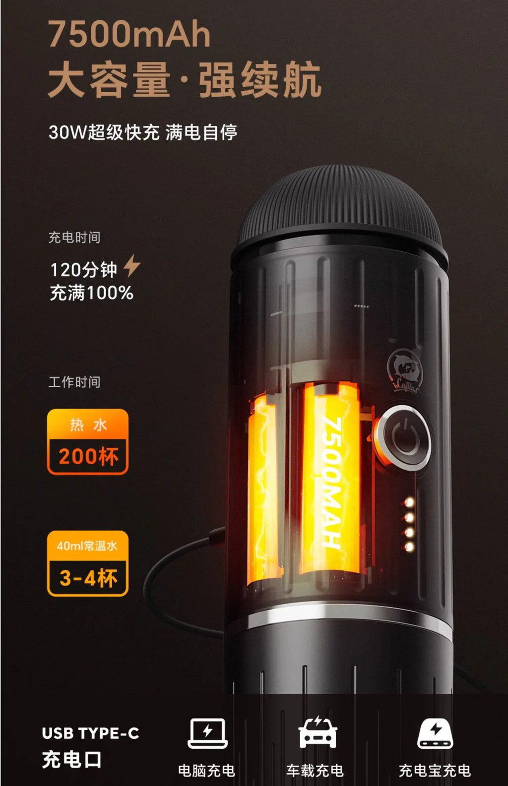 Portable coffee machine small household capsule coffee machine American semi-automatic Italian coffee