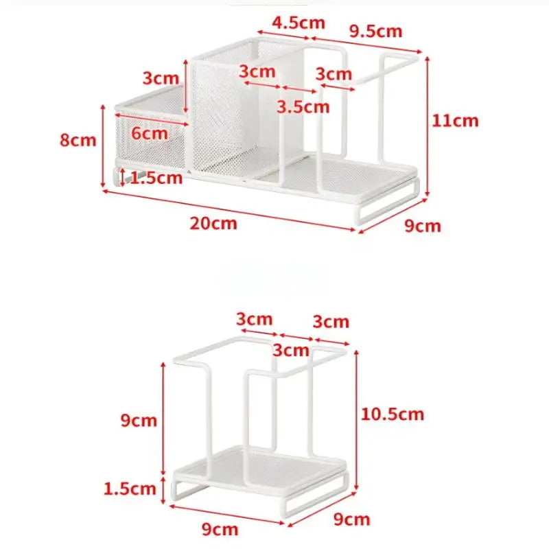 1Pcs Coffee Tea Condiment Accessories Holder Multifunction Disposable Coffee Cup Holder Organizer For Kitchen Office Break Room