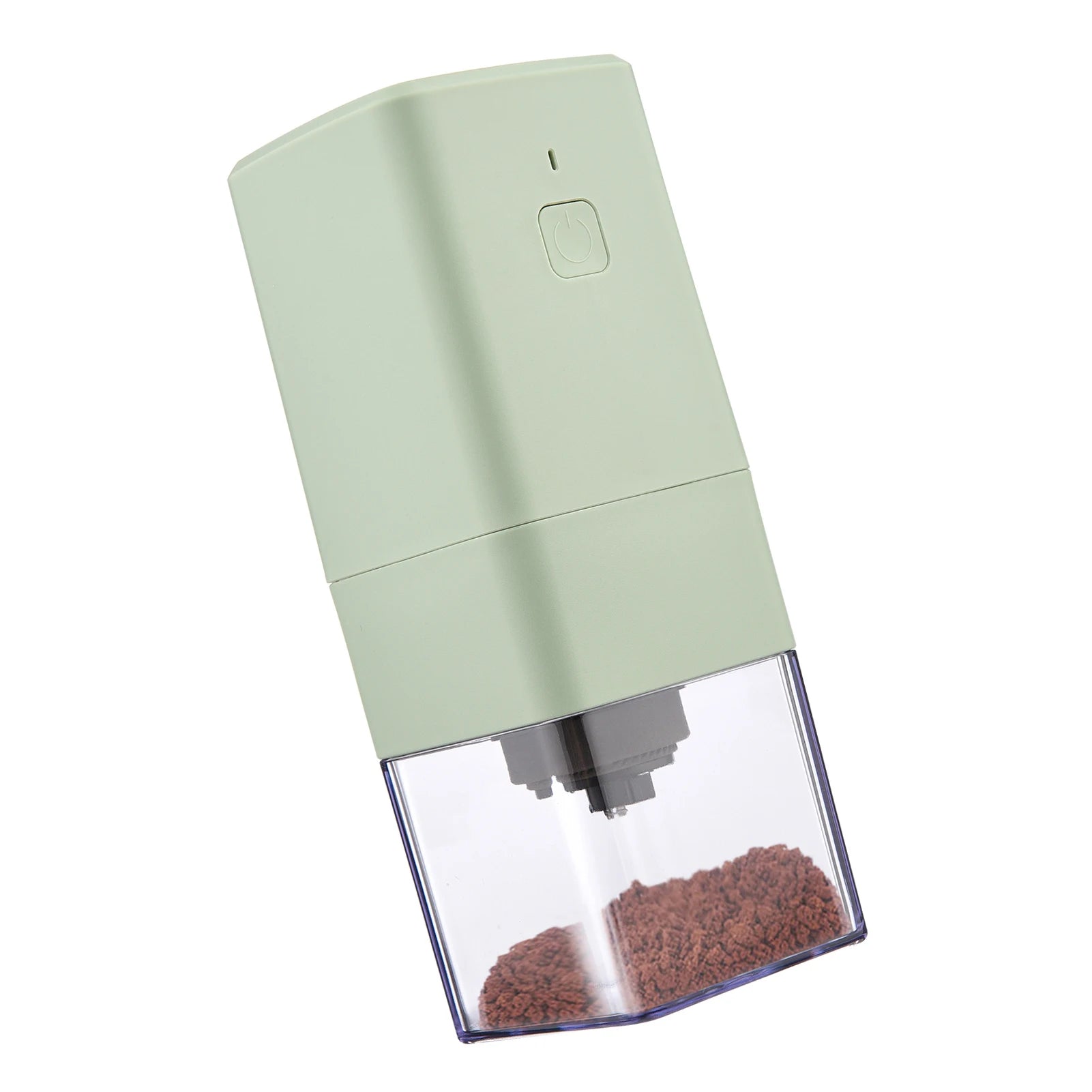 Portable Mini Electric Burr Coffee Grinder with Adjustable Coarse Fine Grinding Removable Chamber for Home Travel Office Coffee