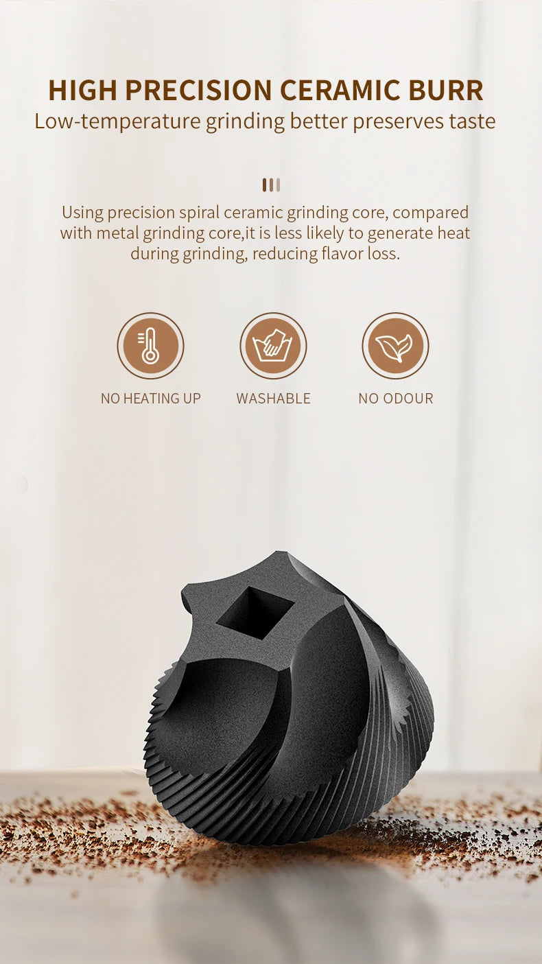 New Portable USB Electric Coffee Bean Grinder 40 Gears External Adjustable Rechargeable Grinders Household Mini Coffee Machine