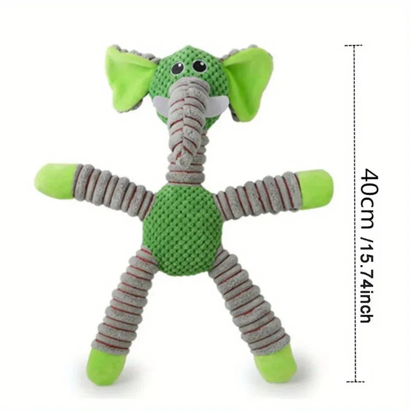 Plush Dog Toy, Cute Stuffed Animal Toy for Small Medium Dogs, Teething Chew Toy for Puppy, Interactive Playmate, Reduces Anxiety
