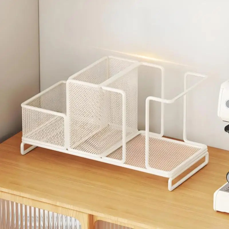 1Pcs Coffee Tea Condiment Accessories Holder Multifunction Disposable Coffee Cup Holder Organizer For Kitchen Office Break Room