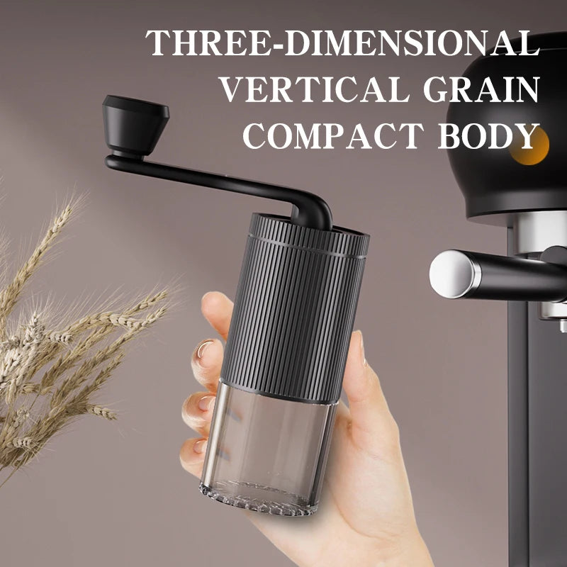 1 coffee bean grinder, portable grinder, bean grinder with adjustable thickness, office outdoor hand cranked coffee grinder
