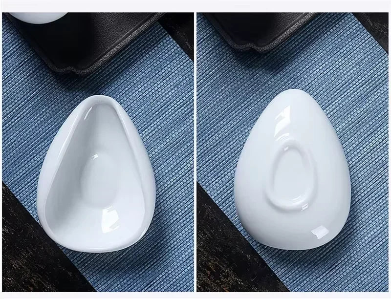 Coffee Bean Measuring Cup Ceramic Weighing Tray Coffee Powder Dosage Tray Suitable for Home Cafe Simple Coffee Tray Accessories