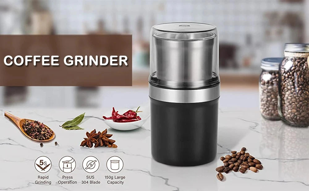 Coffee Grinder high-power Beans Grinder Machine  Detachable for cleaning household multifunctional Blender For Kitchen Cafe