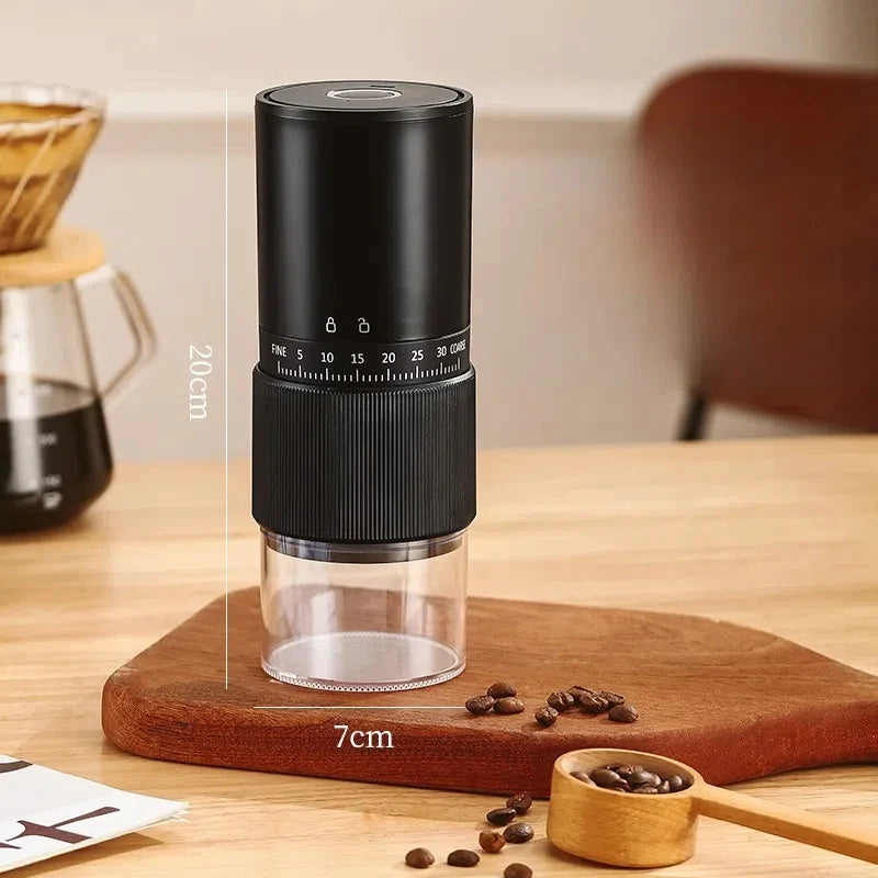 New Portable Electric\Manual Coffee Bean Grinder Household 30 Gears Externally Adjustable Coffee Machine Rechargeable Grinders