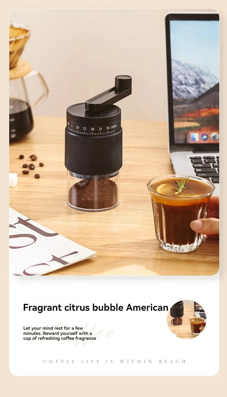 New Portable Electric\Manual Coffee Bean Grinder Household 30 Gears Externally Adjustable Coffee Machine Rechargeable Grinders
