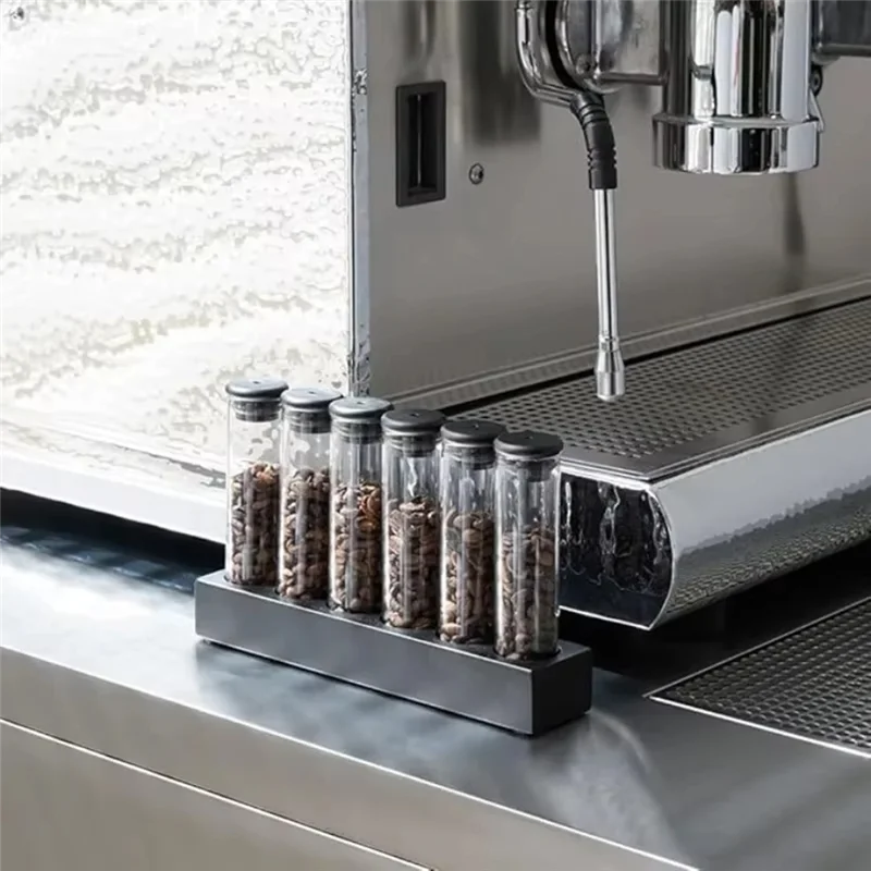 AFOURT-For Coffee Beans Portable Coffee Storage Jar Display Rack Espresso Accessories Tool