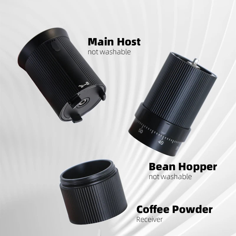 New Rechargeable Auto Espresso Barista CNC Conical Burr Coffee Bean Grinder Machine