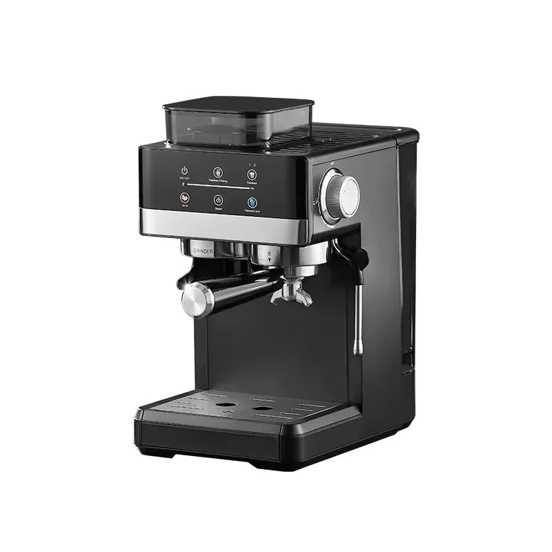Electric coffee grinder+coffee machine integrated machine|Fully automatic freshly ground coffee beans|Fast grinding for breakfas