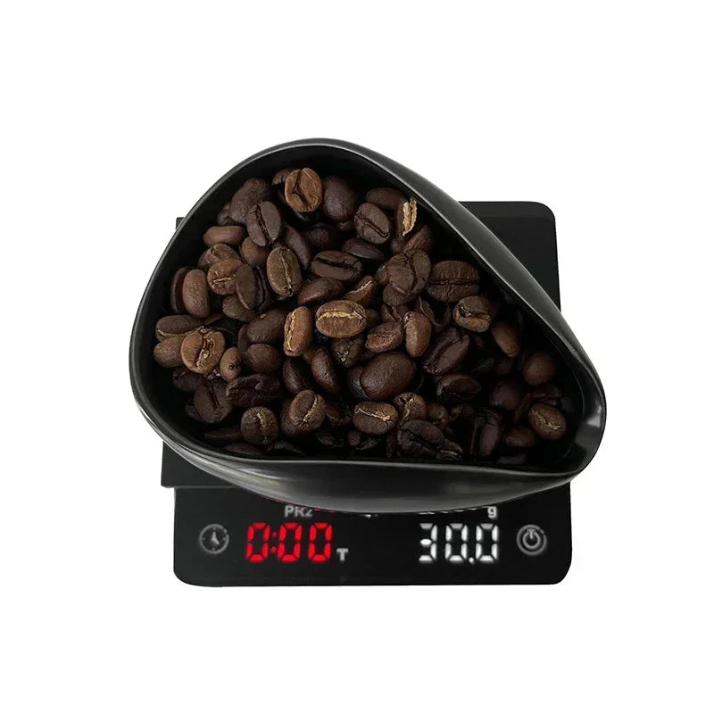 Coffee Bean Measuring Cup Ceramic Weighing Tray Coffee Powder Dosage Tray Suitable for Home Cafe Simple Coffee Tray Accessories