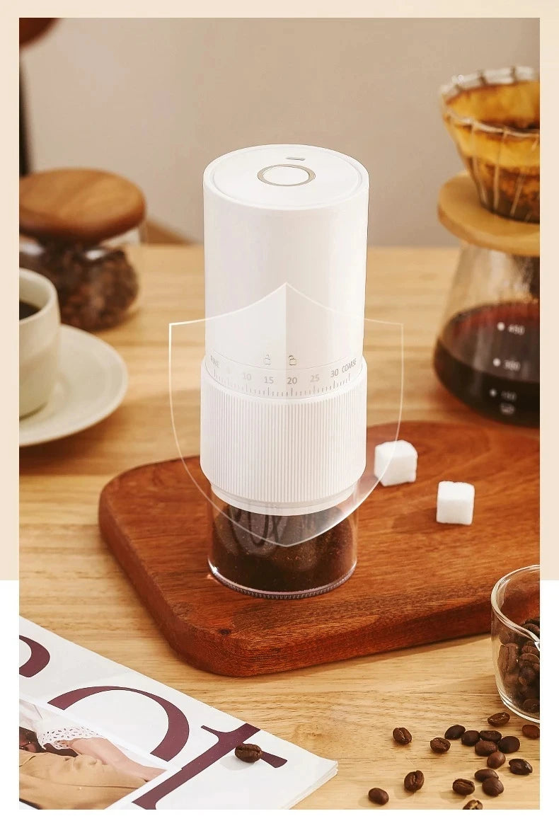 New Portable Electric\Manual Coffee Bean Grinder Household 30 Gears Externally Adjustable Coffee Machine Rechargeable Grinders