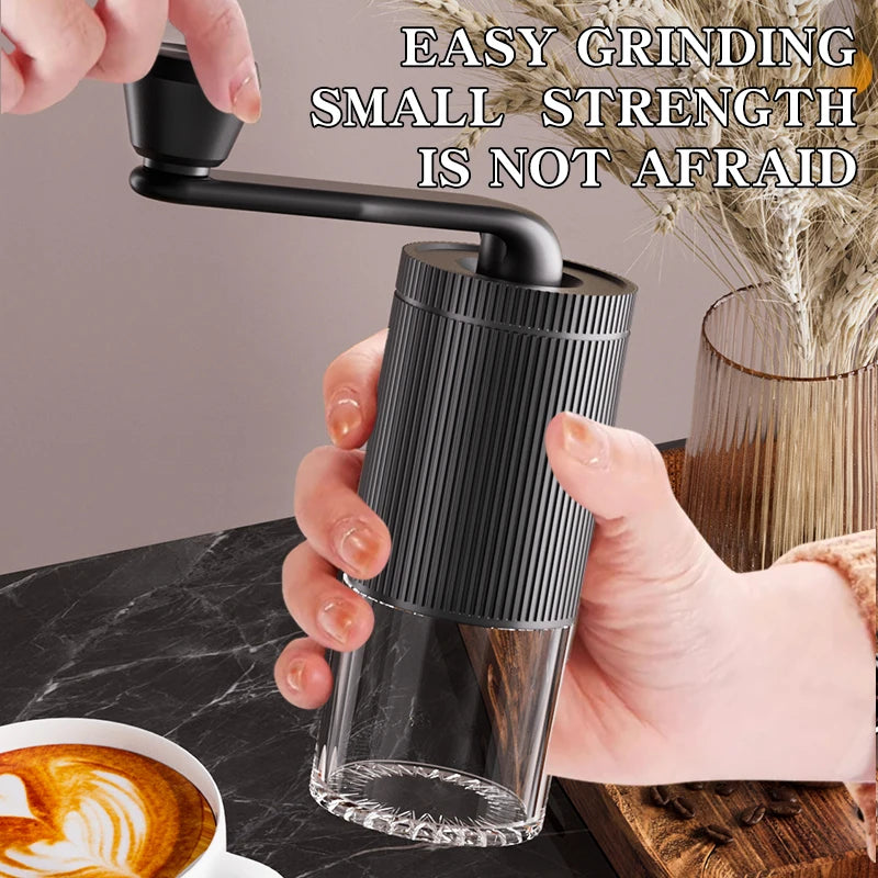 1 coffee bean grinder, portable grinder, bean grinder with adjustable thickness, office outdoor hand cranked coffee grinder