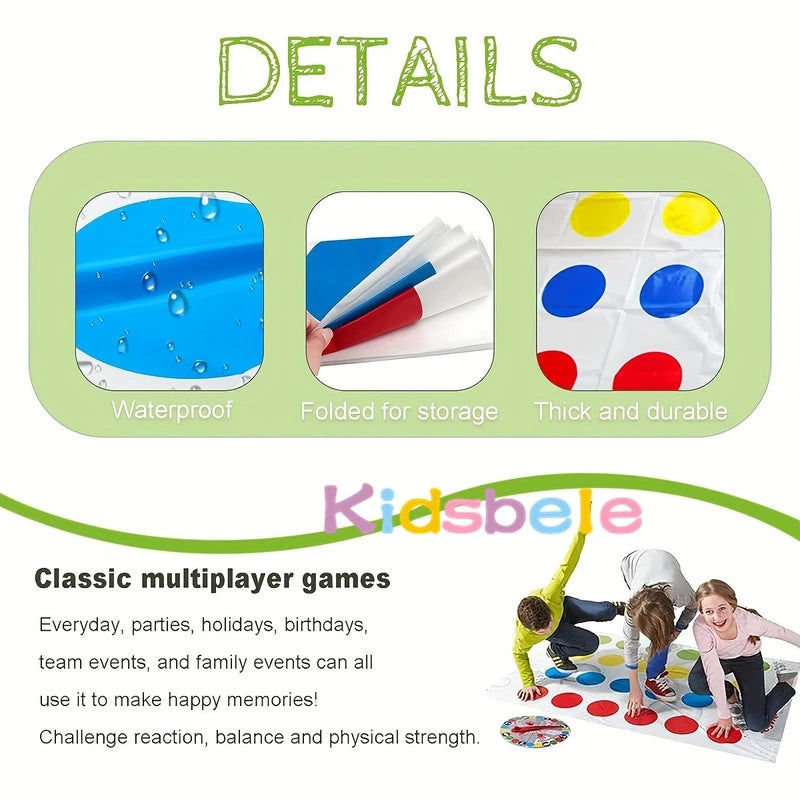 Twister Game Indoor Outdoor Toys Play Mat Funny Family Company Holiday Party Parent-Child Sports Interactive Group Toy