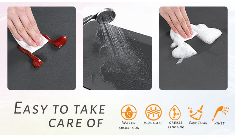 Hot Coffee Machine Rug No Cleaning Antifouling Technology Leather Water Control Cushion Coffee Cup Water Absorbing Pad