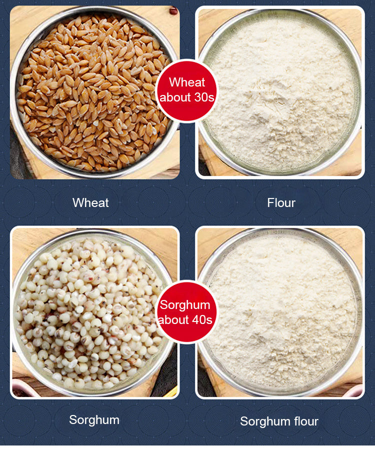 2025 New Coffee Bean Grinder Household Multifunctional Soybean Chili Grain Nut Grinder Kitchen Portable Food Processor 8 Blades