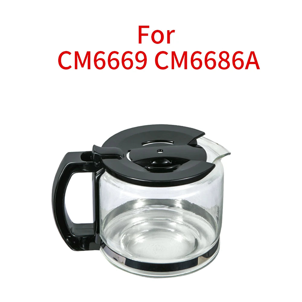 Coffee Maker Accessories Glass Pot CM6669 CM6686A American-style Coffee Machine Accessories Pot Drip Type Coffee Maker Teapot