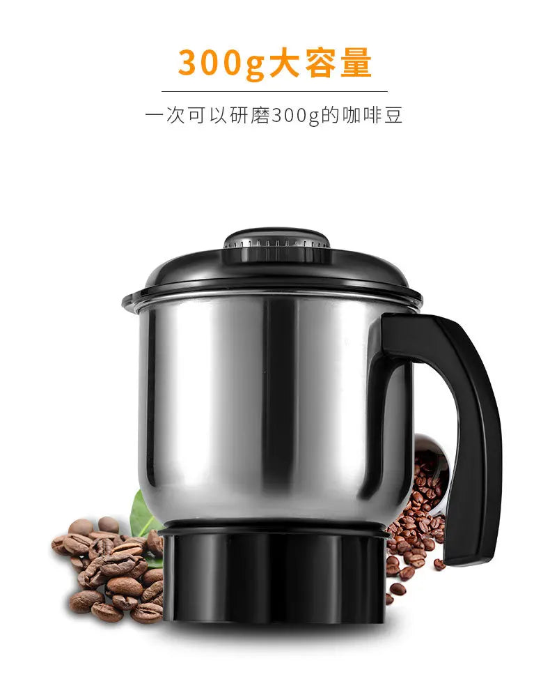 220V 500W Electric Coffee Grinder Electric Kitchen Cereals Nuts Bean Spices Grains Grinder Household Office Mixer Coffee Grinder