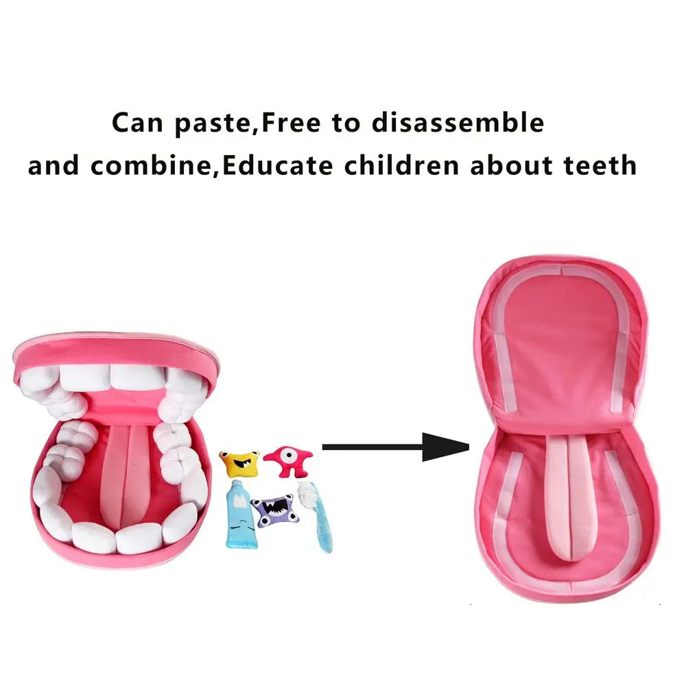 Dentist Toys for Preschool Educational Children Role Play Toys Teeth  Brushing Toys Cute Early Education Cartoon Tooth Brushin