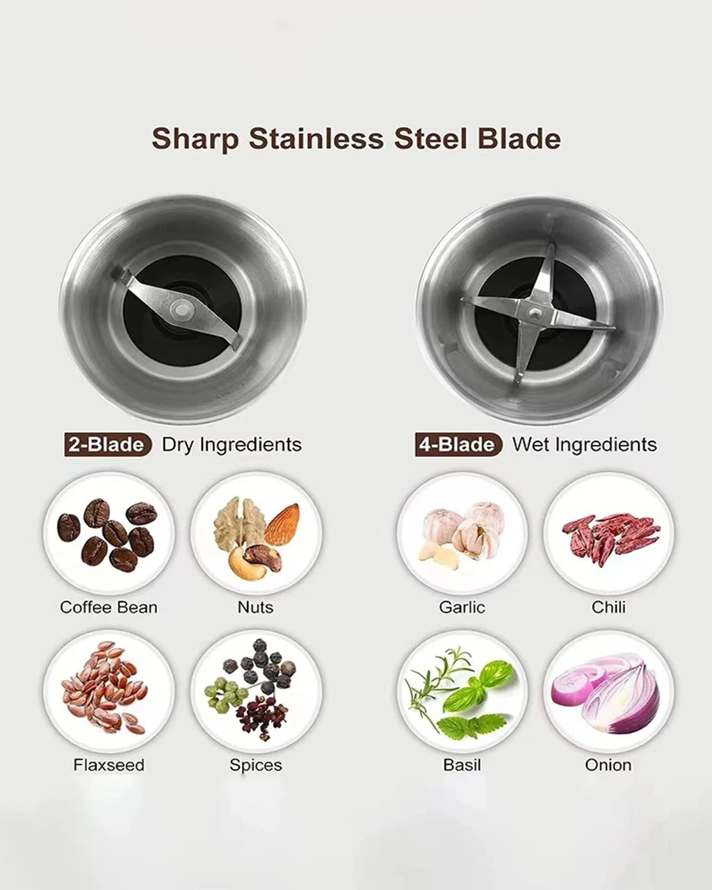 Coffee Grinder high-power Beans Grinder Machine  Detachable for cleaning household multifunctional Blender For Kitchen Cafe