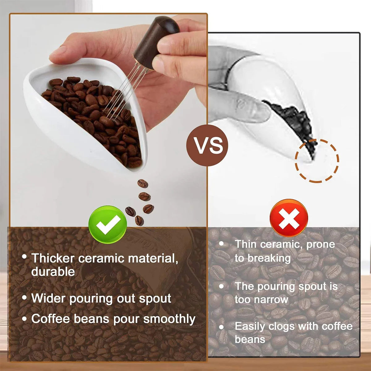 Coffee Bean Dosing Cup Set, Ceramic Coffee Bean Dosing Tray & Spray Bottle and Espresso Coffee Stirrer Tool, Coffee Accessories