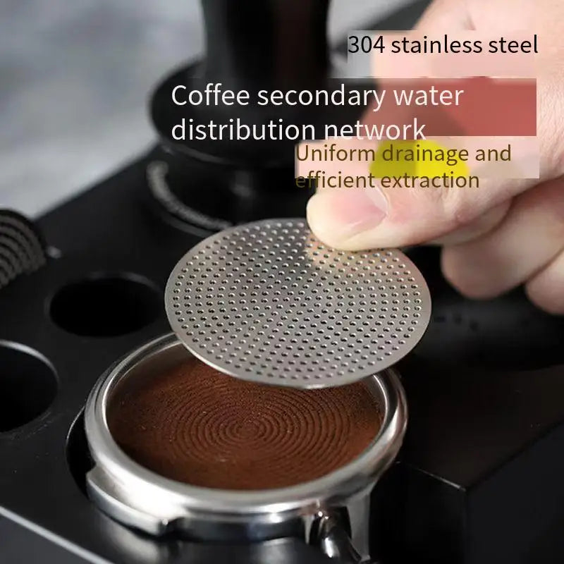 Coffee machine accessories: Italian water separator, 304 stainless steel mesh, secondary filter, uniform extraction