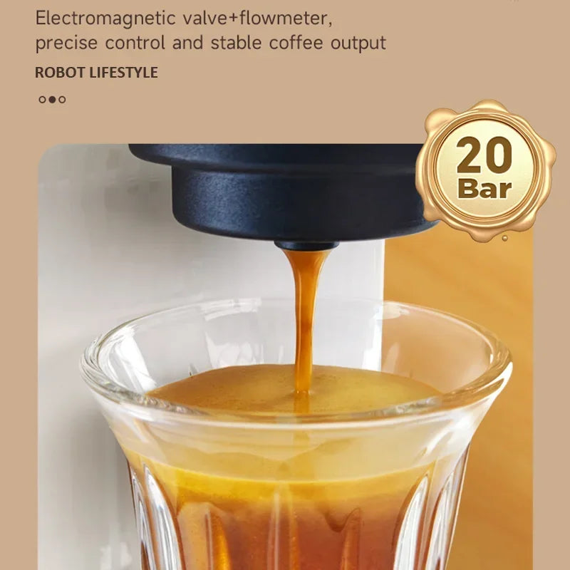 Coffee Maker 3 in 1 Multi Coffee Machine Hot/Cold, Dual Extraction, 20Bar, 1.4L Water Tank Home Hotel Coffee Maker