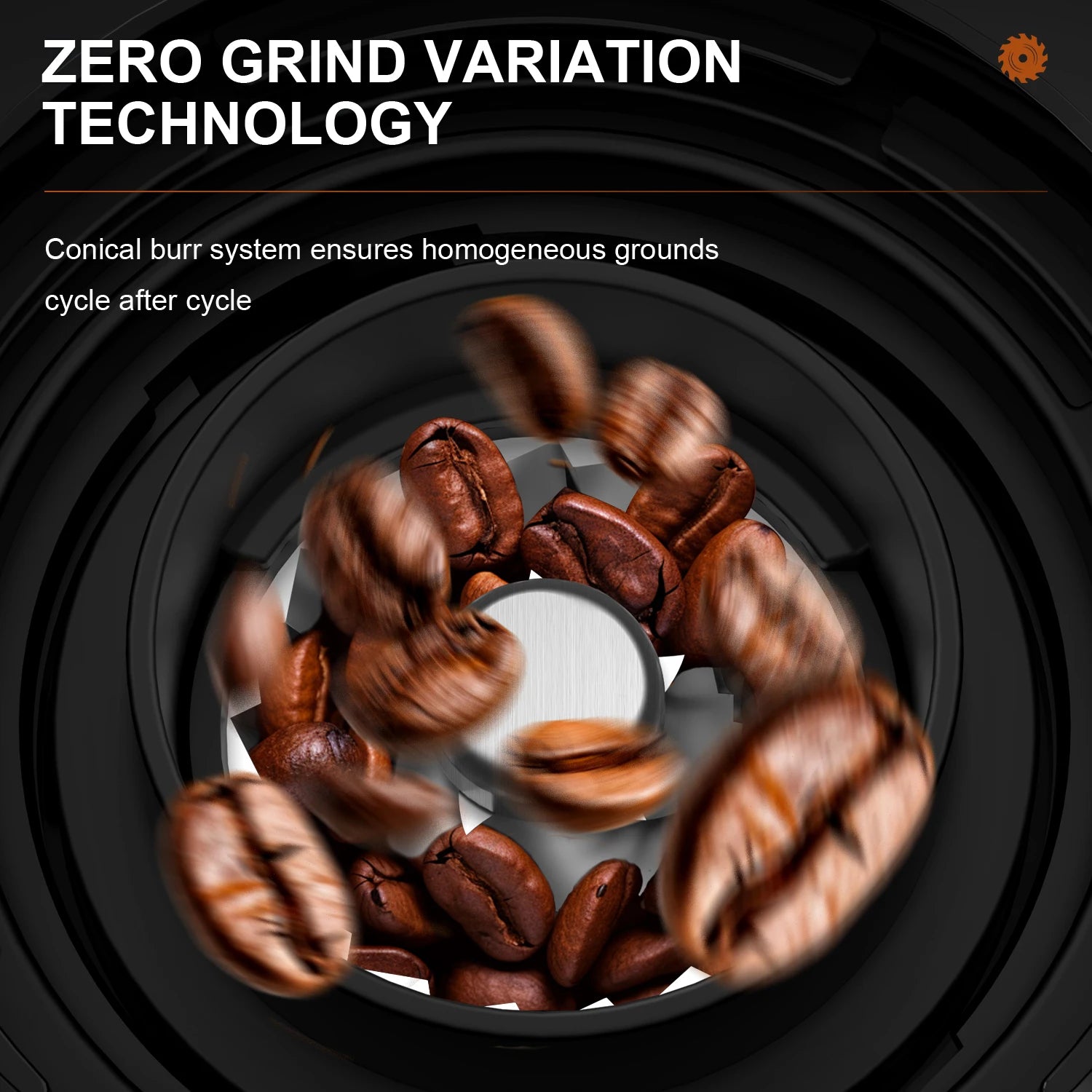 Coffee Grinder  Electric Coffee Bean Grinder with 25 Grind Settings Adjustable for 2-12 Cups Anti-Static Design