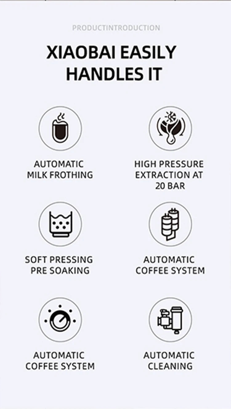 Italian Espresso Machine Household High-pressure Automatic Milk Foam Making Intelligent Color Screen Integrated Coffee Machine