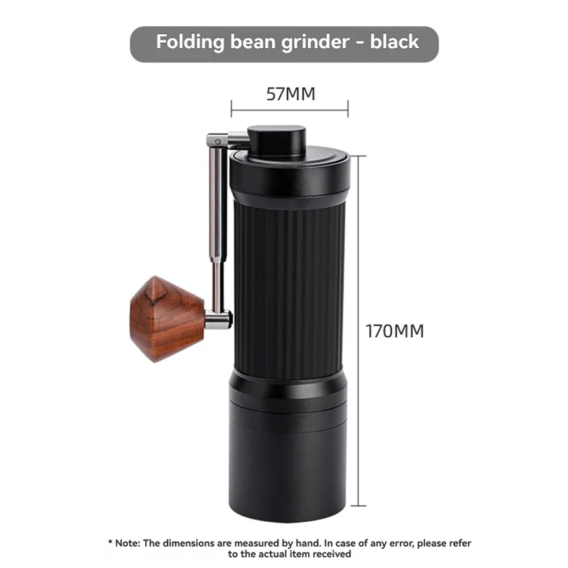 B82B-Coffee Bean Grinder,CNC Fine Steel Grinding Core, Hand-Cranked Portable Folding Coffee Mill