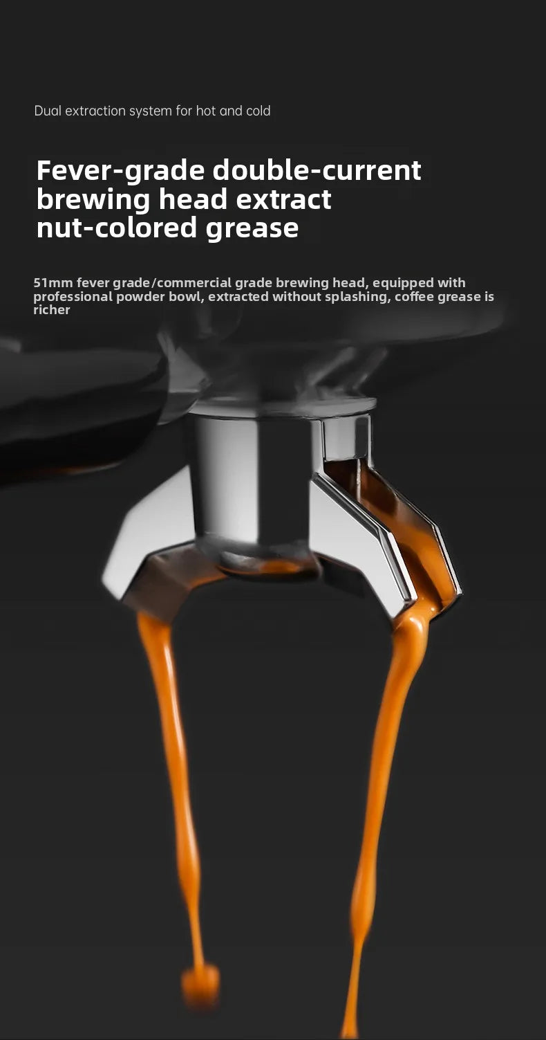 Electric coffee grinder+coffee machine integrated machine|Fully automatic freshly ground coffee beans|Fast grinding for breakfas