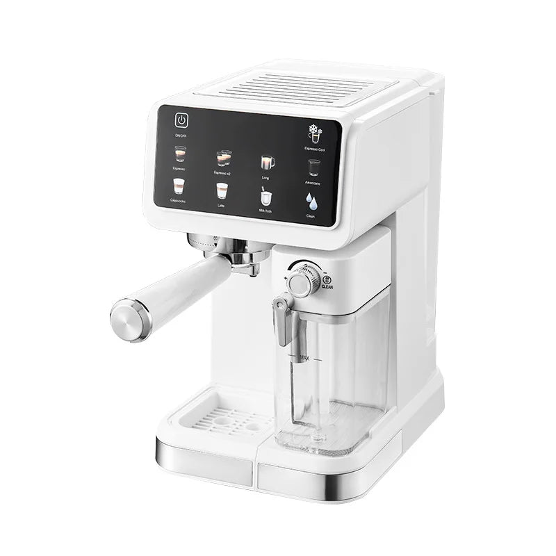 Italian Espresso Machine Household High-pressure Automatic Milk Foam Making Intelligent Color Screen Integrated Coffee Machine