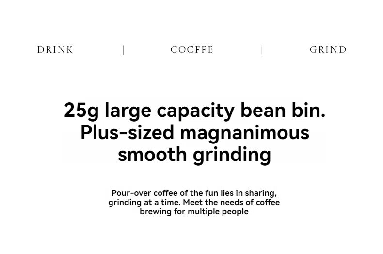 New Portable Electric\Manual Coffee Bean Grinder Household 30 Gears Externally Adjustable Coffee Machine Rechargeable Grinders