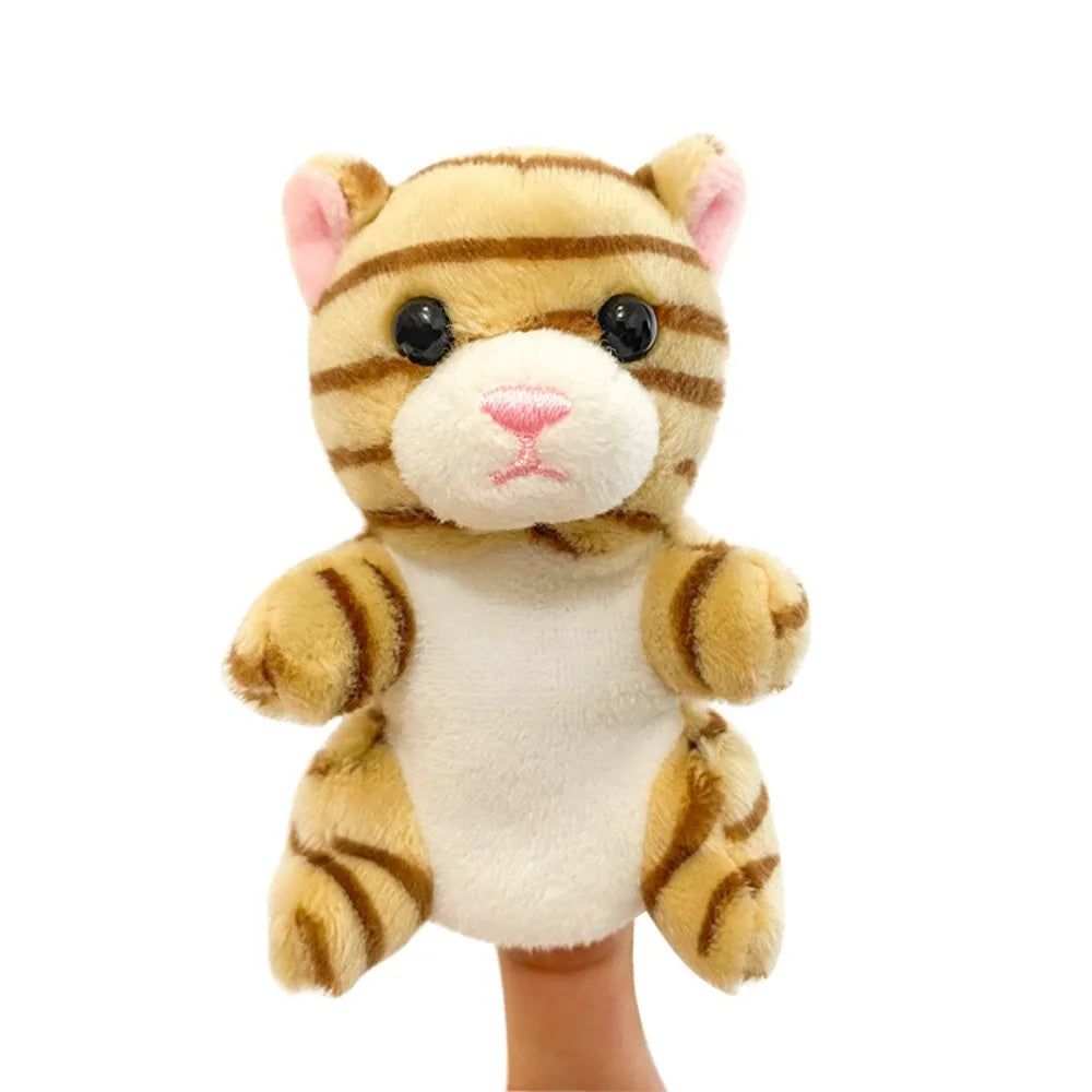 Plush Animals Finger Puppet Toys Role Play Educational Kids Animal Hand Puppet Soft Tell Story Interactive Toys Children Gift