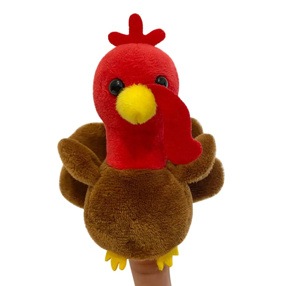 Plush Animals Finger Puppet Toys Role Play Educational Kids Animal Hand Puppet Soft Tell Story Interactive Toys Children Gift