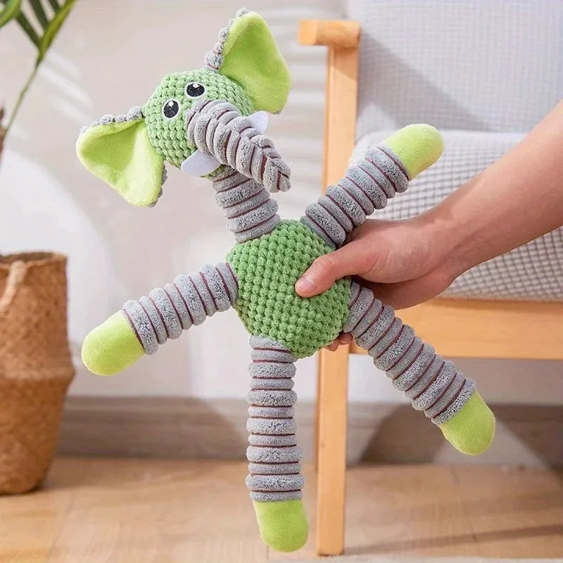 Plush Dog Toy, Cute Stuffed Animal Toy for Small Medium Dogs, Teething Chew Toy for Puppy, Interactive Playmate, Reduces Anxiety