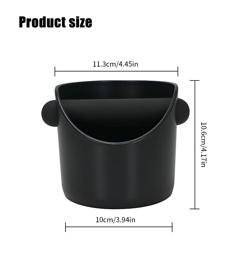 Coffee Knock Box Espresso Grounds Container Dump Bin Bucket  Anti Slip Powder Beveled Residue Barista Accessories Maker Tools