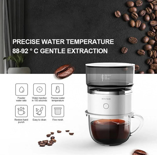 Driftbox Mini Hand-Pressed Coffee Maker with Coffee Grinder & Hand Drip Americano Brewer